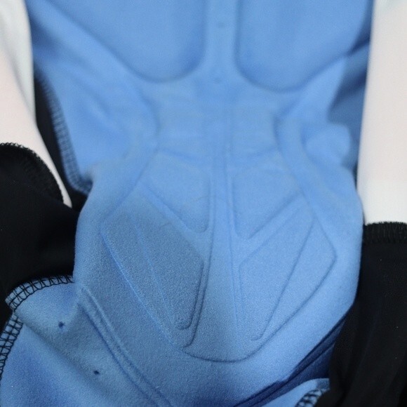 Monton Sports Cycling Bib Shorts Red White & Blue Logo Spellout XL - Picture 14 of 14